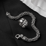 Anello a Fascia Classico Texture Serpente in Argento 925