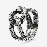 Anneau de bande de noeud de texture de serpent