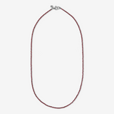 Rosary Necklace with Black Spinel or Garnet