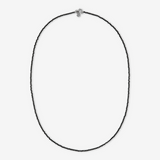 Rosary Necklace with Black Spinel or Garnet