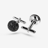 Cufflinks with Black Spinel Pavé