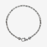 Bracciale con Catena Bizantina Sottile in Argento 925