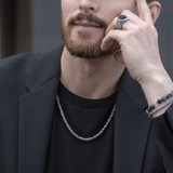 Collana Catena Bizantina Sottile in Argento 925