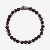 Elastic Bracelet with Natural Stones and Snake Head Element