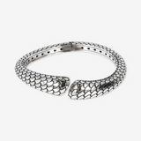 Bracciale Rigido Graduato Texture Sirena in Argento 925