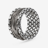 Mermaid Texture Multi-strand Ring