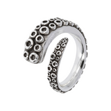 Anello Contrarié Texture Polpo in Argento 925