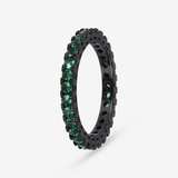 Ruthenium ring with Riviera