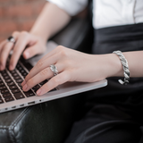 Mermaid Texture Weaving Ring