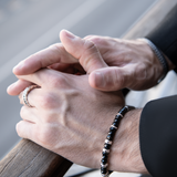 Bracelet with Natural Stones and Mermaid Texture