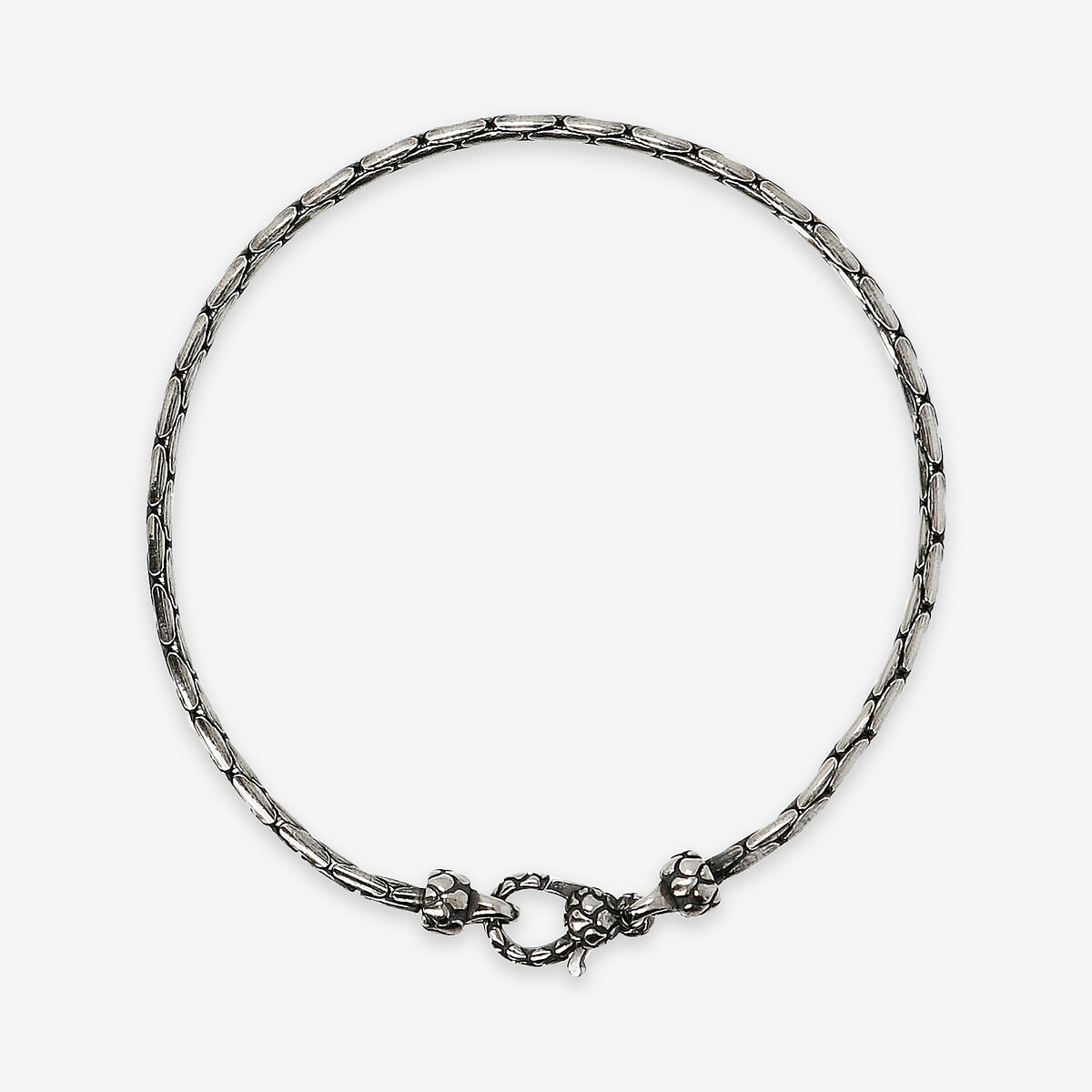 Bracciale Serpente A Spirale Burn Silver &ndash; Gioiello Vintage Con Chiusura A Cerniera