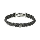 Bracelet tressé avec élément de texture de sirène