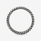 Bague texturée à rayures