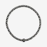 Bracelet Élastique Design Bambou avec Rondelle Texture Sirène