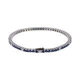 Bicolor Tennis Bracelet with Cubic Zirconia