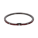 Bicolor Tennis Bracelet with Cubic Zirconia