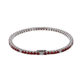 Bicolor Tennis Bracelet with Cubic Zirconia