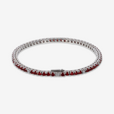 Bicolor Tennis Bracelet with Cubic Zirconia