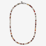 Collana Girocollo con Sfere in Pietra Naturale Sfaccettata in Argento 925