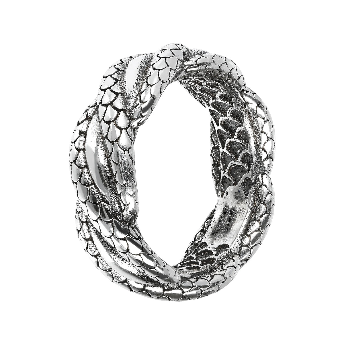 Geflochtener Ring mit doppelter Textur