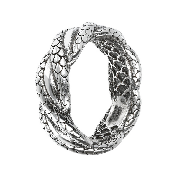 Geflochtener Ring mit doppelter Textur