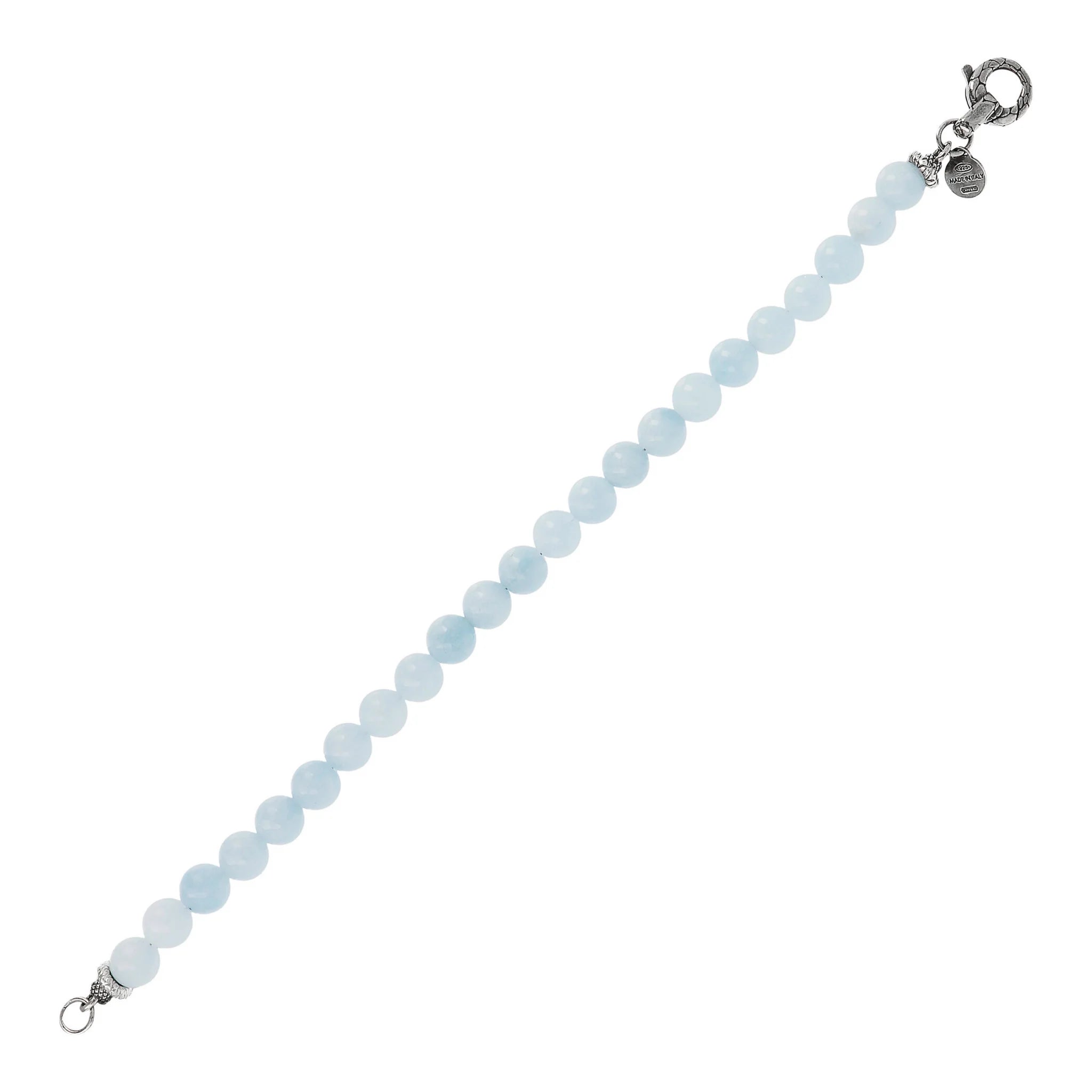 Bracciale con Sfere in Pietre Naturali in Argento 925