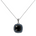 Black and Blue - Spinel and Cubic zirconia