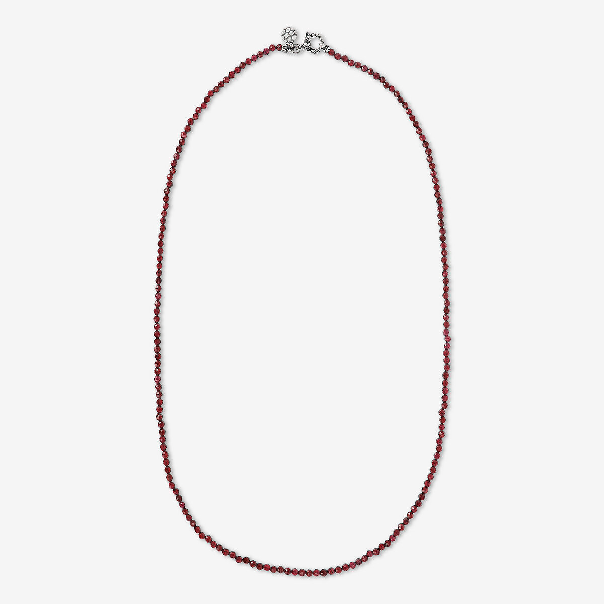 Rosenkranzkette mit schwarzem Spinell oder Granat