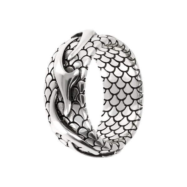 Mermaid Texture Ring with Embossed Elements