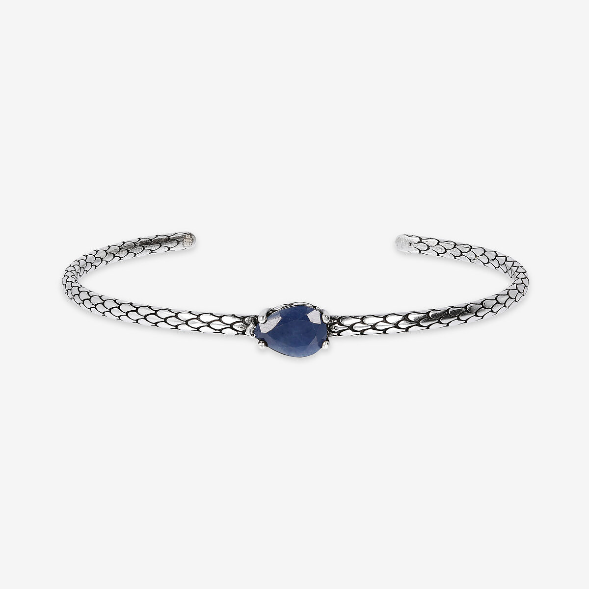 Treasure Bay Bracciale Rigido Argento 925 – Martellato E Intrecciato, Aperto E Regolabile, 19.5 Cm, In Scatola Regalo