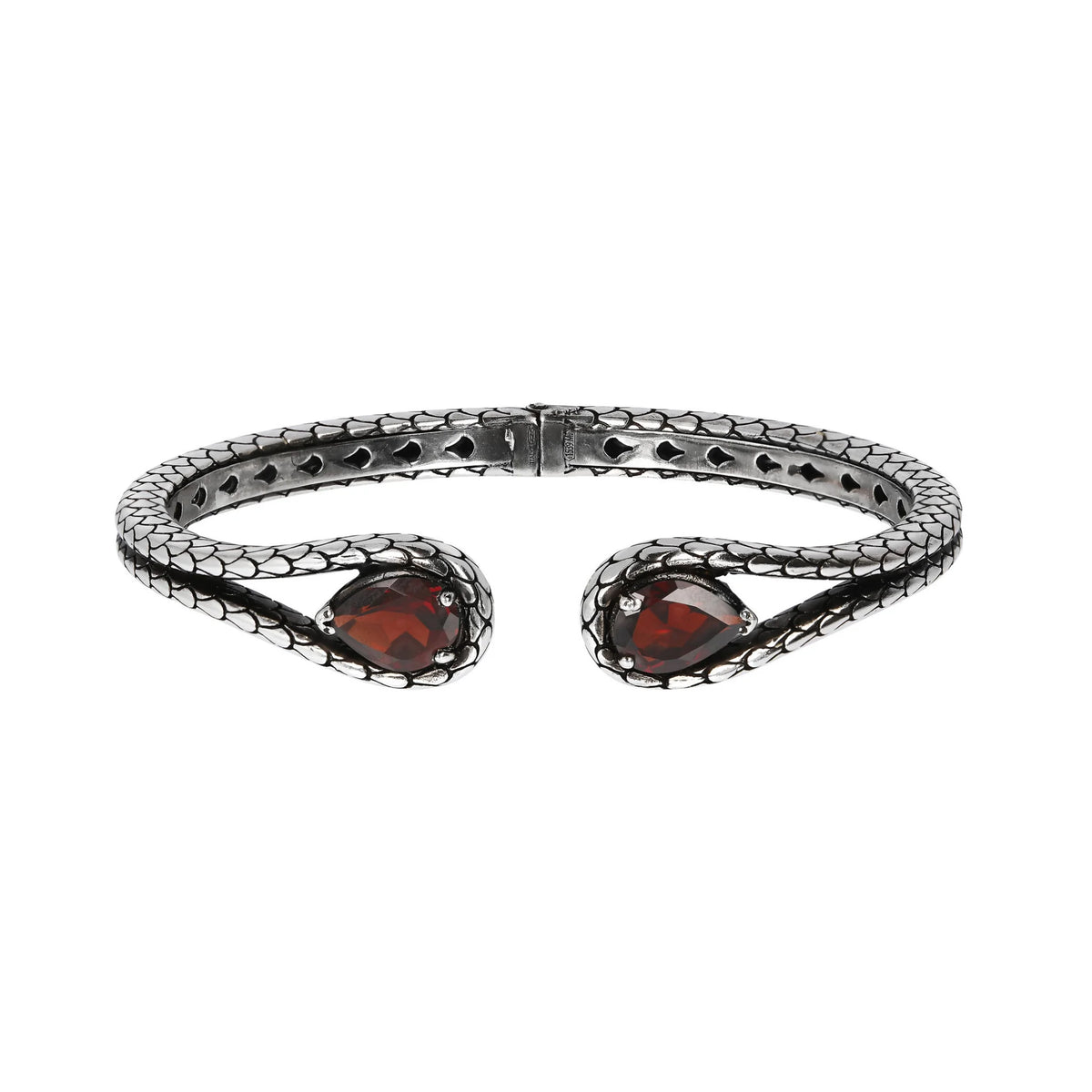 Bracelet Rigide avec Pierres et Texture Sirène