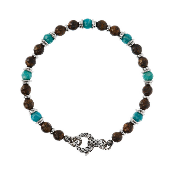 Bracelet in Garnet and Turquoise
