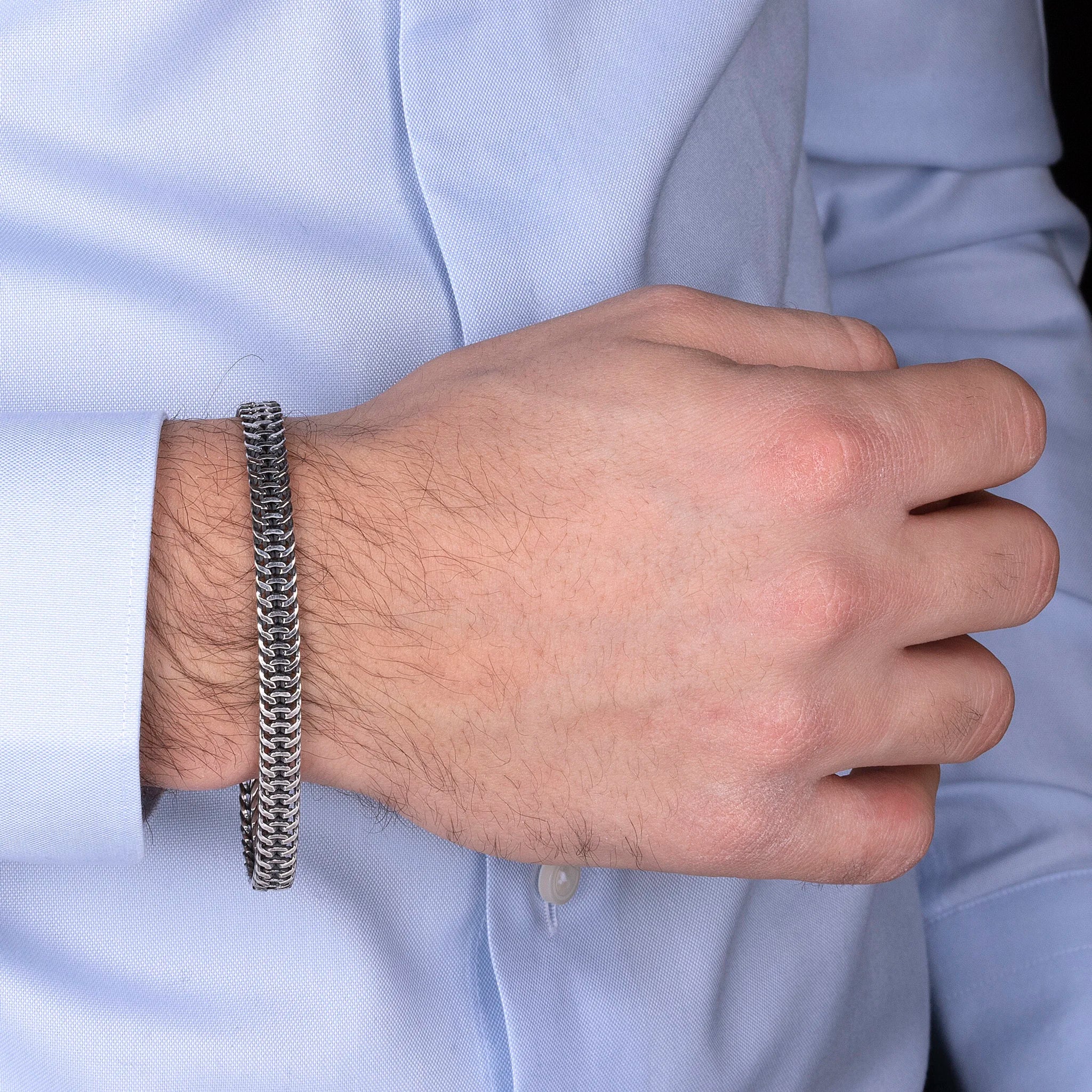 Bracciale con Catena Spiga in Argento 925