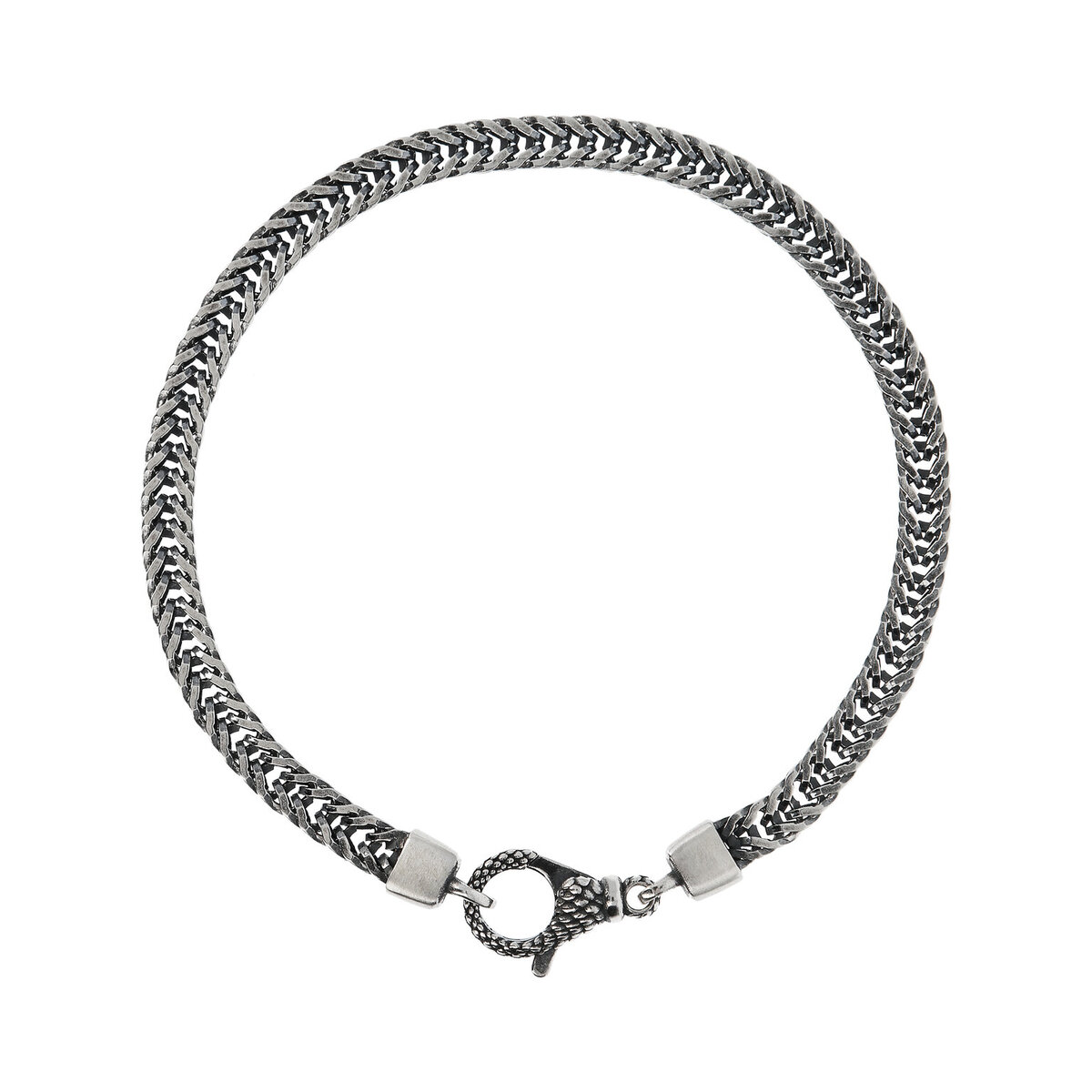 Bracciale con Catena Spiga in Argento 925