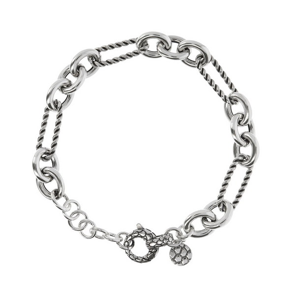 Bracelet with Alternating Link Chain