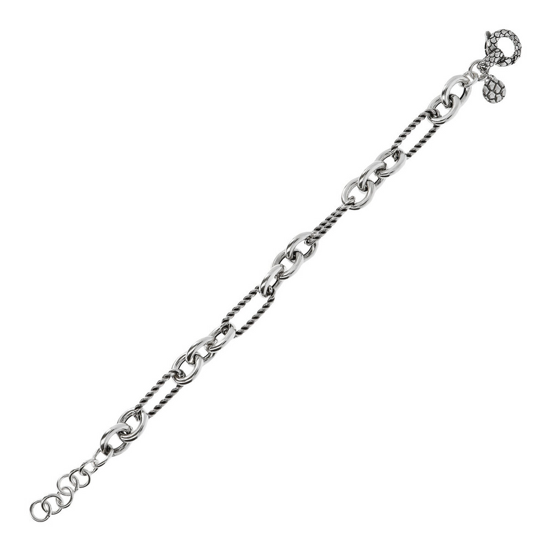 Bracelet with Alternating Link Chain