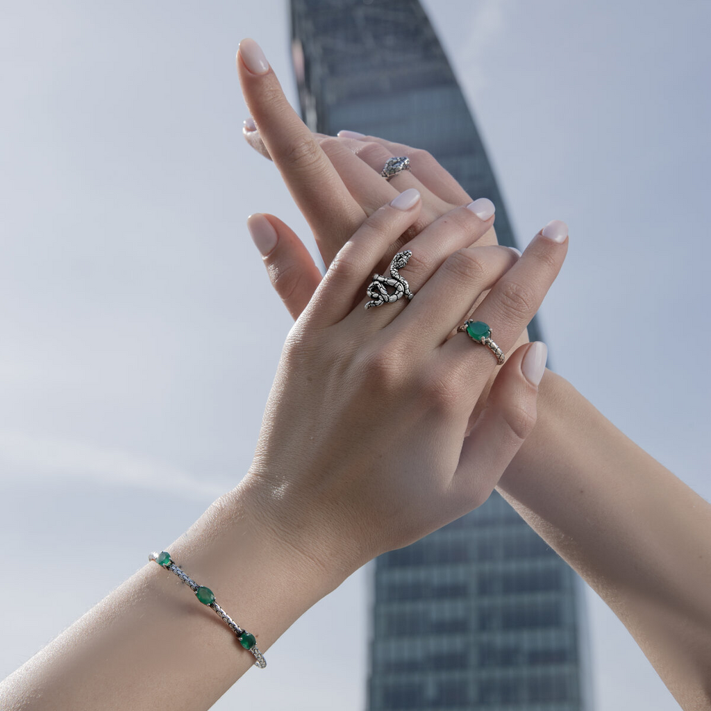 Anello sales serpente gucci