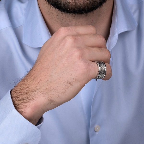 Anello 2025 multifilo argento