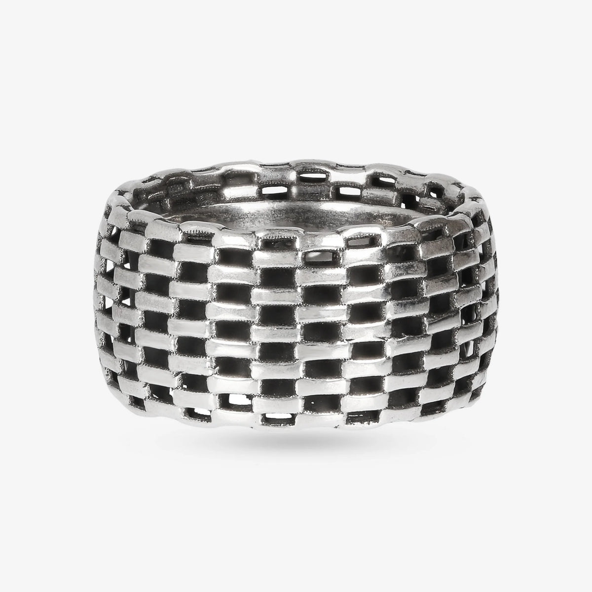 Anello a Fascia Traforato in Argento 925