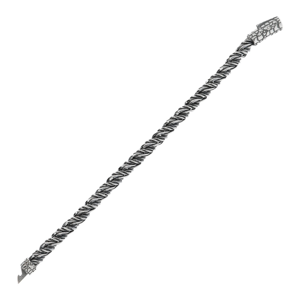 Gedrehtes Kettenarmband mit Schlangentextur