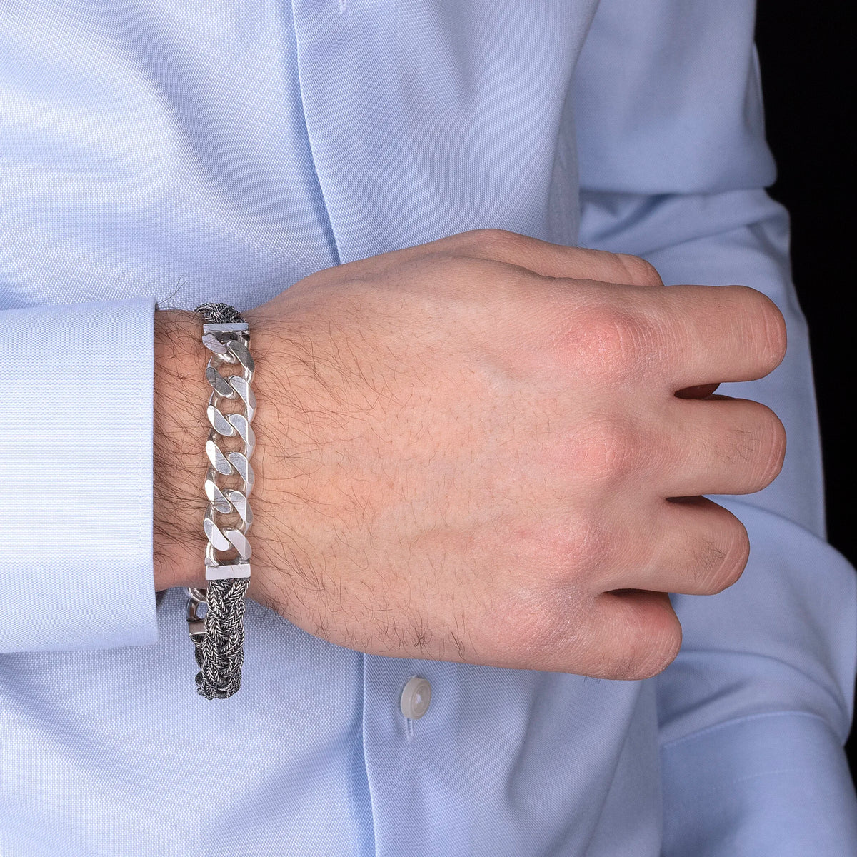 Bracelet Grumetta et Chaîne Entrelacée