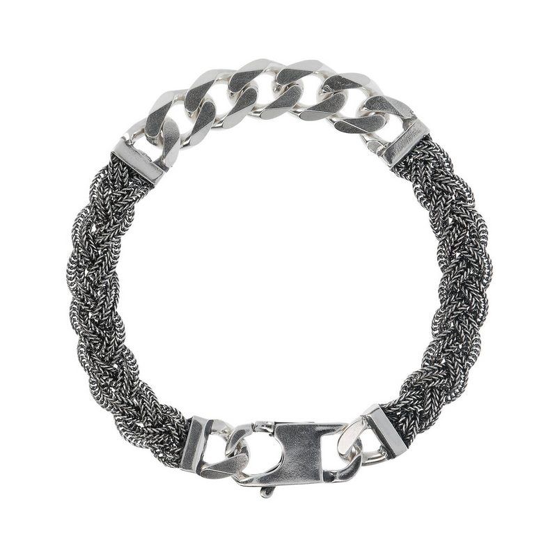 Grumetta and Intertwined Chain Bracelet