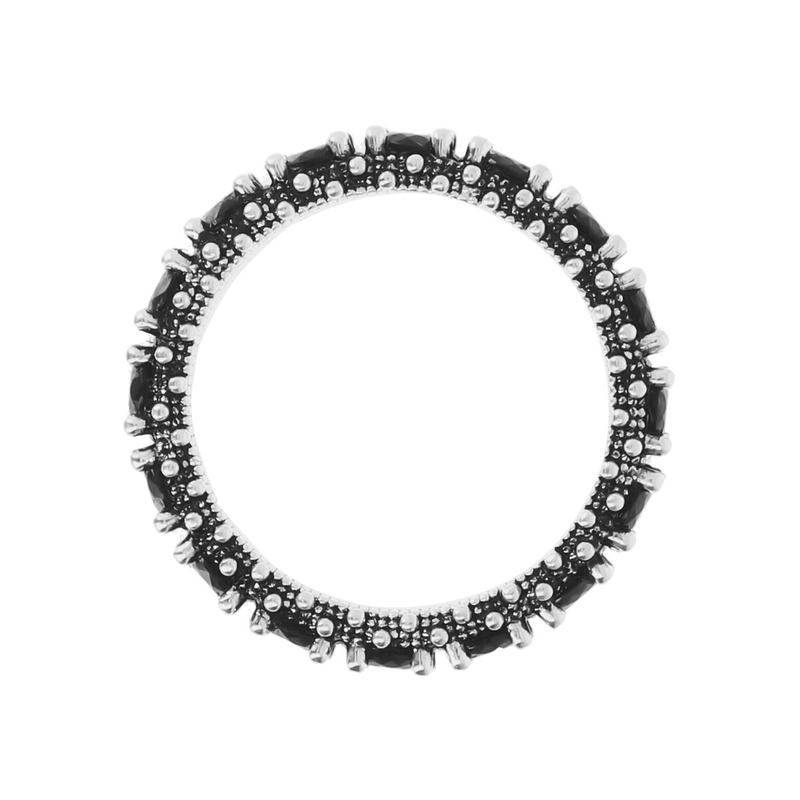 Riviera Ring mit schwarzem Spinell