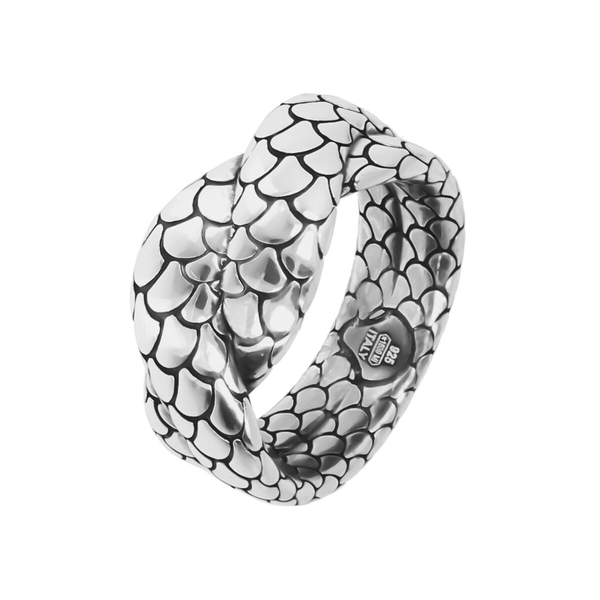 Mermaid Texture Weaving Ring