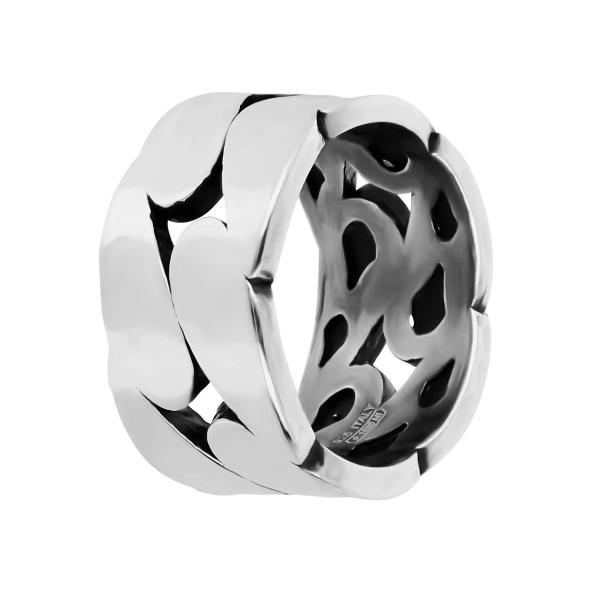 Anello a Fascia Traforato in Argento 925