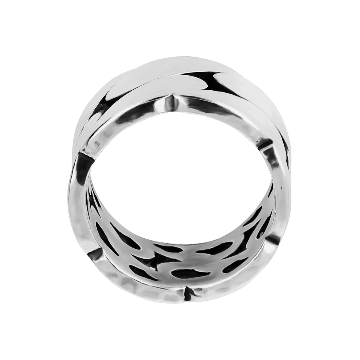 Anello a Fascia Traforato in Argento 925