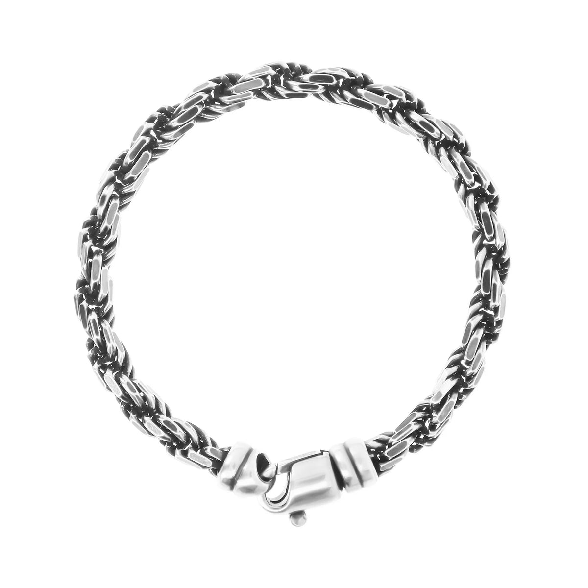 Bracciale con Catena Intrecciata in Argento 925