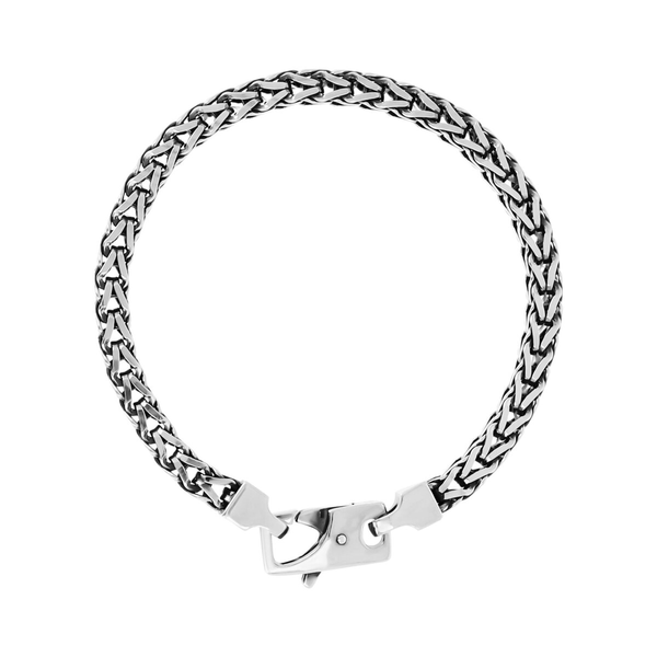 Bracelet with Square Spiga Chain