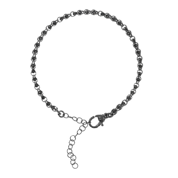 Chain Bracelet with Round Cubic Zirconia