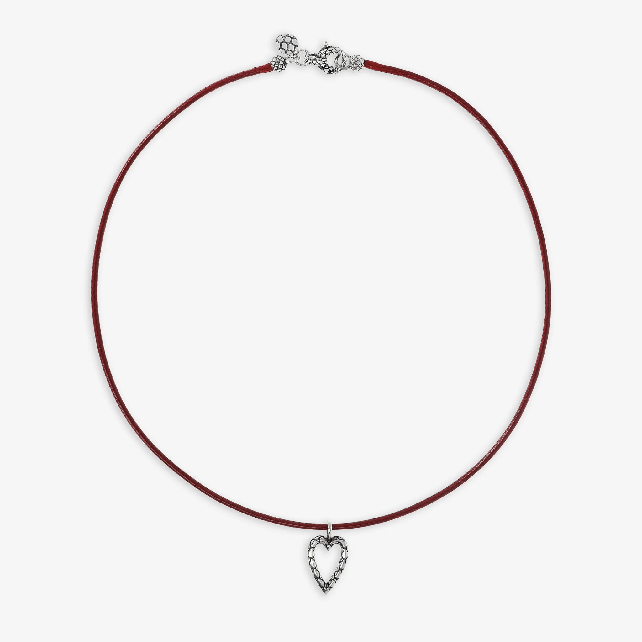Collana con Cordino Cerato e Pendente Simbolo in Argento 925 placcato Rodio Texture Sirena